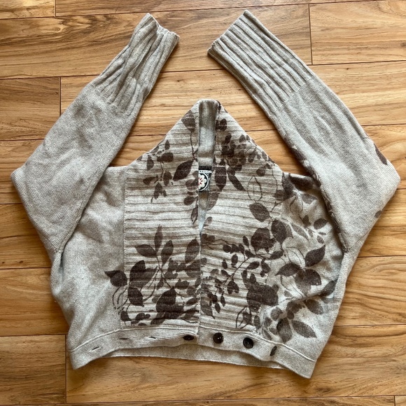 Lydia Hirscher upside down lambswool and angora cardigan - Picture 1 of 5